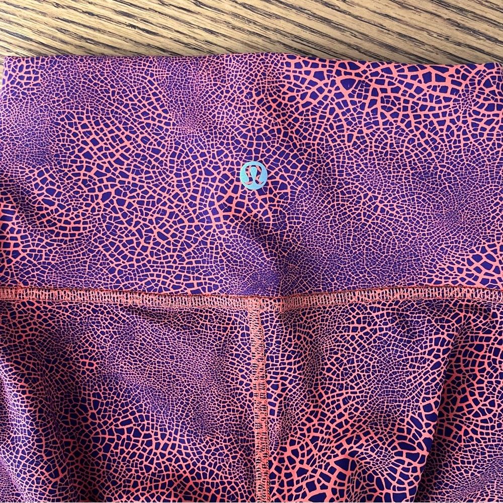 Lululemon Wunder Train High-Rise Tight 25" - Crackle Glaze Vintage Orange - Picture 3 of 7